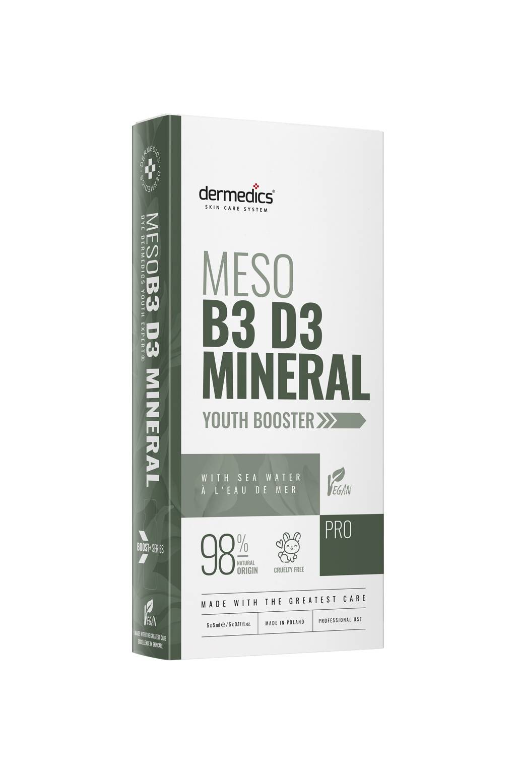 Dermedics BOOST+ B3 D3 MINERAL meso ampulla dobozzal