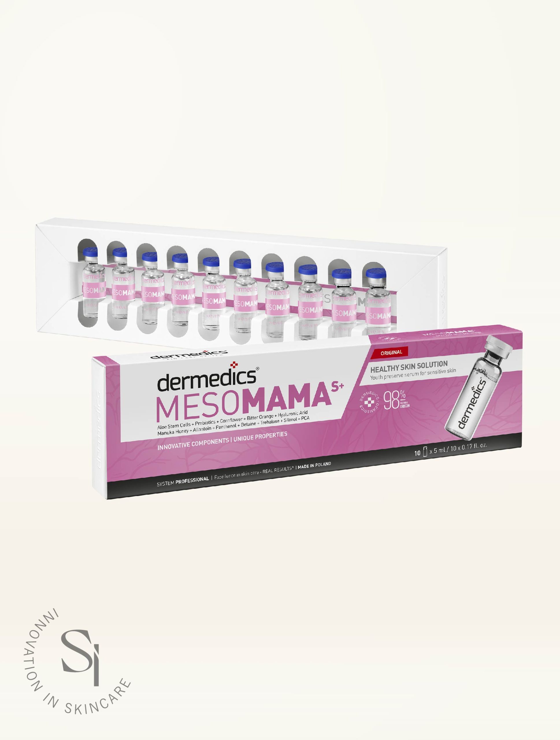 MESO MAMA S+ Fiatalságmegőrző szérum érzékeny bőrűeknek és kismamák részére